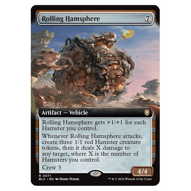 hamster cards mtg Magic The Gathering - Bloomburrow Commander - Rolling Hamsphere