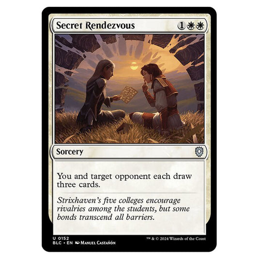 Secret Rendezvous 0152 card from the Magic The Gathering set Bloomburrow Commander