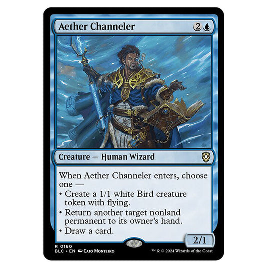 Aether Channeler 0160 card from the Magic The Gathering set Bloomburrow Commander