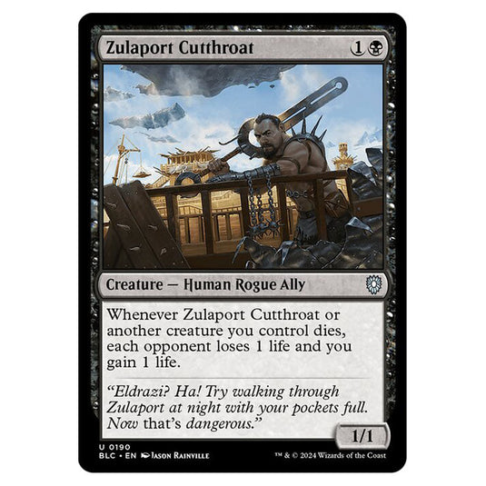 Zulaport Cutthroat 0190 card from the Magic The Gathering set Bloomburrow Commander