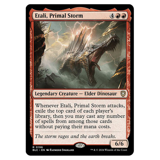 Etali, Primal Storm 0196 card from the Magic The Gathering set Bloomburrow Commander