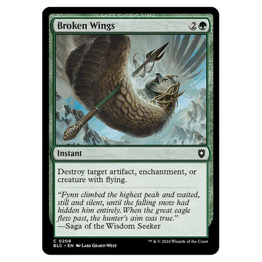 Broken Wings 0208 card from the Magic The Gathering set Bloomburrow Commander