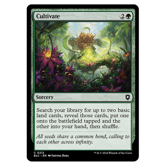 Cultivate 0212 card from the Magic The Gathering set Bloomburrow Commander