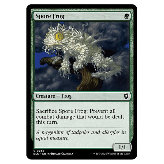 Spore Frog 0238 card from the Magic The Gathering set Bloomburrow Commander