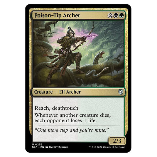 Poison-Tip Archer 0256 card from the Magic The Gathering set Bloomburrow Commander