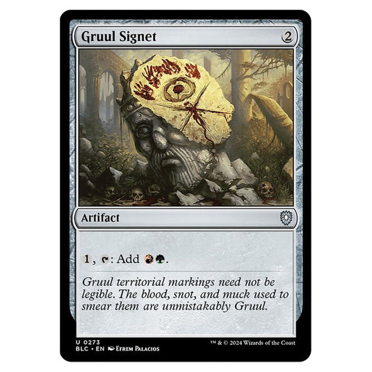 Gruul Signet 0273 card from the Magic The Gathering set Bloomburrow Commander