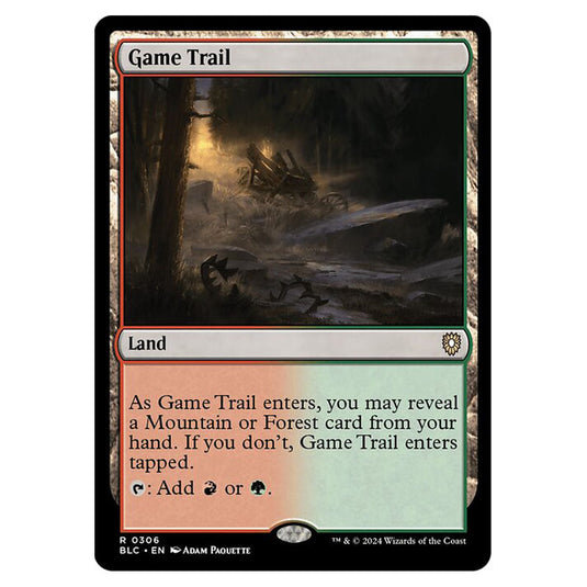 Game Trail 0306 card from the Magic The Gathering set Bloomburrow Commander