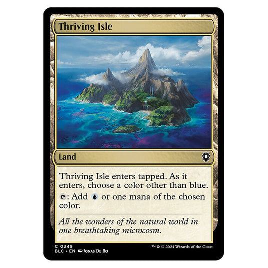 Thriving Isle 0349 card from the Magic The Gathering set Bloomburrow Commander
