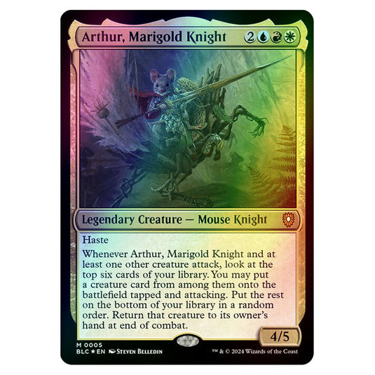 Arthur, Marigold Knight 0005 card from the Magic The Gathering set Bloomburrow Commander