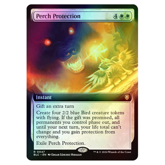 Perch Protection 0047 card from the Magic The Gathering set Bloomburrow Commander