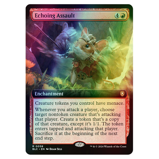 Echoing Assault 0058 card from the Magic The Gathering set Bloomburrow Commander