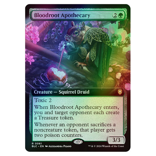 Bloodroot Apothecary 0061 card from the Magic The Gathering set Bloomburrow Commander