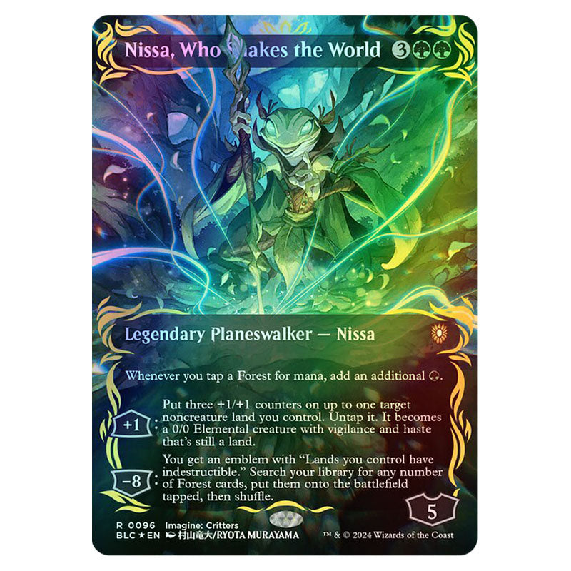 nissa cards mtg Nissa, Voice of Zendikar Mystery Booster - Oath of the Gatewatch 138/184 Its still a land Mtg Zendikar Rising Mythic Rare