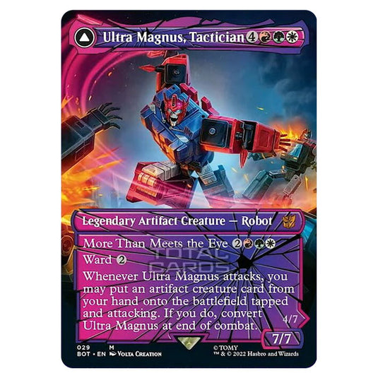 Magic The Gathering - The Brothers War - Transformers - Ultra Magnus, Tactician / Ultra Magnus, Armored Carrier (Shattered Glass Card) - 029/15