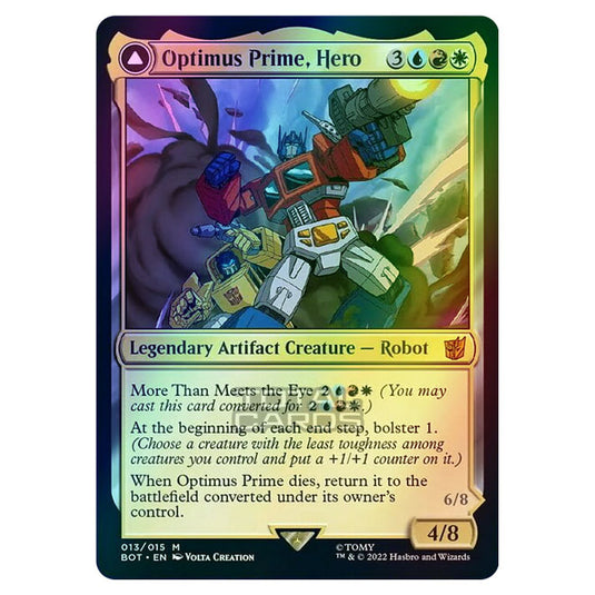 Magic The Gathering - The Brothers War - Transformers - Optimus Prime, Hero / Optimus Prime, Autobot Leader - 013/15 (Foil)