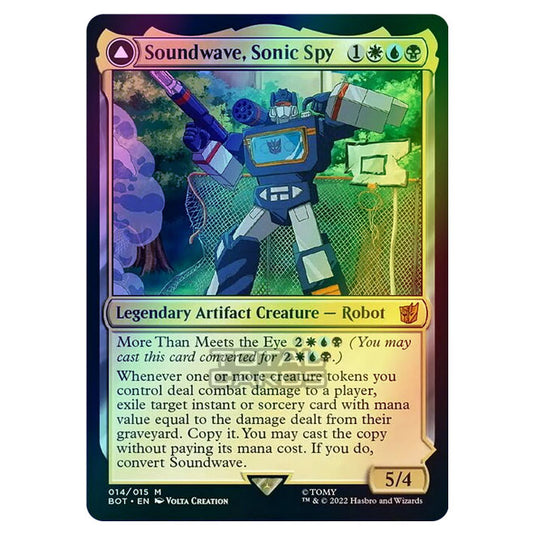 Magic The Gathering - The Brothers War - Transformers - Soundwave, Sonic Spy / Soundwave, Superior Captain - 014/15 (Foil)