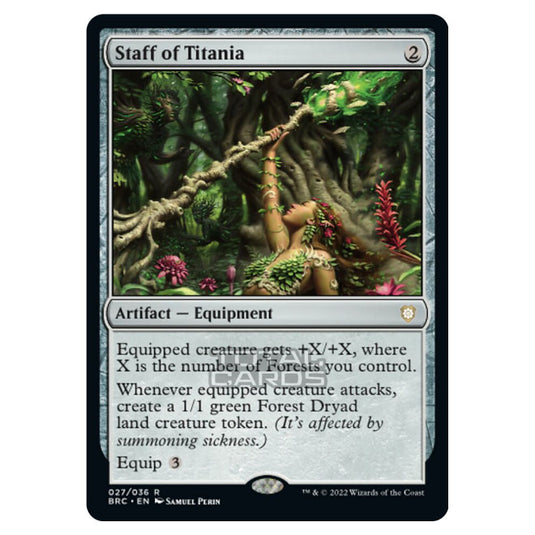 Magic The Gathering - The Brothers War - Commander - Staff of Titania