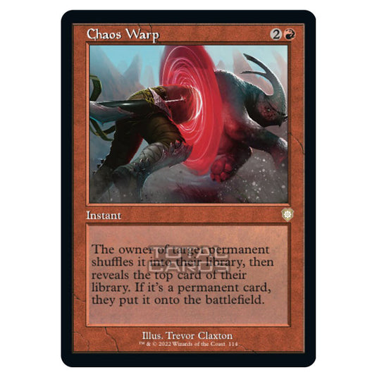 Magic The Gathering - The Brothers War - Commander - Chaos Warp