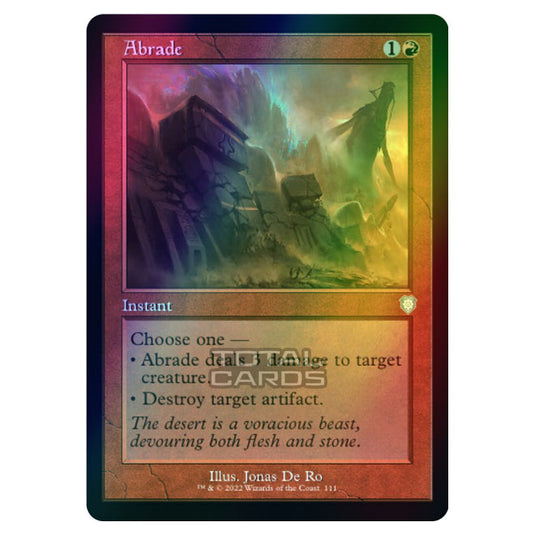 Magic The Gathering - The Brothers War - Commander - Abrade (Foil)