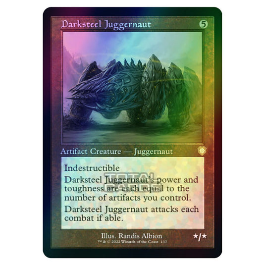 Magic The Gathering - The Brothers War - Commander - Darksteel Juggernaut (Foil)