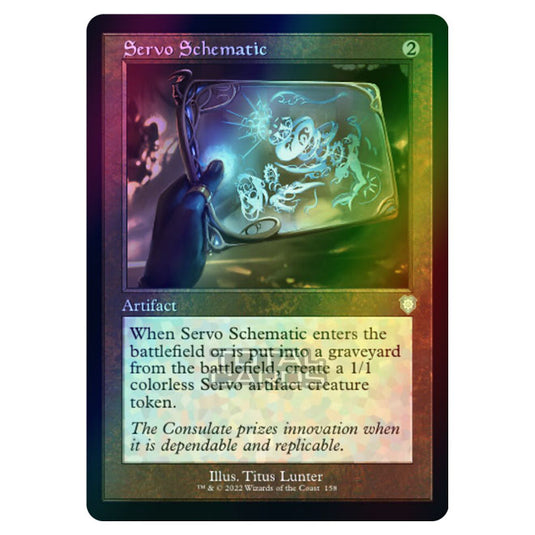 Magic The Gathering - The Brothers War - Commander - Servo Schematic (Foil)
