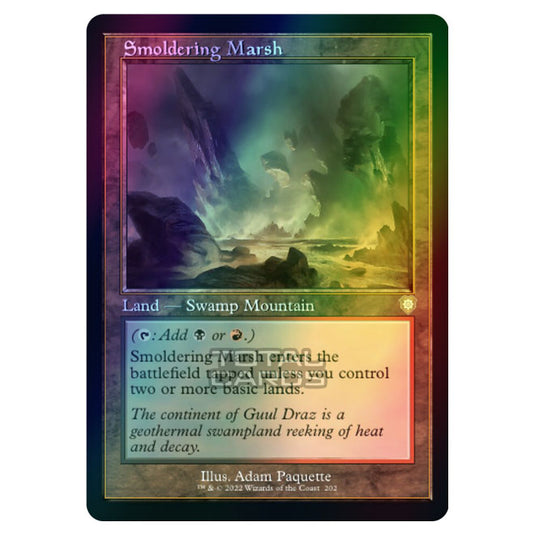 Magic The Gathering - The Brothers War - Commander - Smoldering Marsh (Foil)