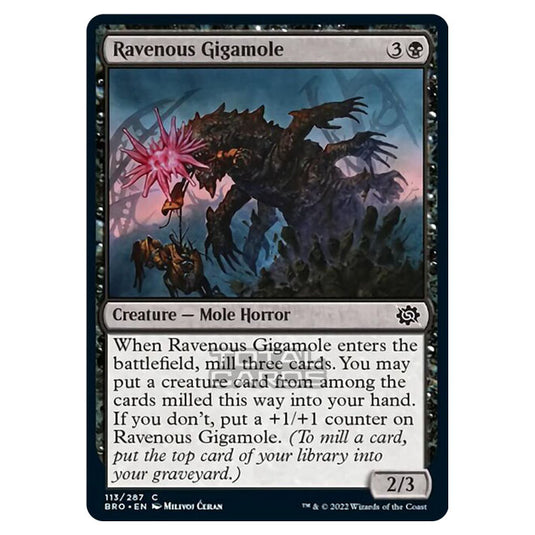 Magic The Gathering - The Brothers War - Ravenous Gigamole - 113/287