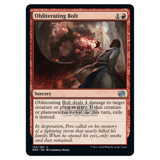 Magic The Gathering - The Brothers War - Obliterating Bolt - 145/287