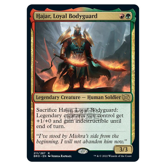 Magic The Gathering - The Brothers War - Hajar, Loyal Bodyguard - 211/287