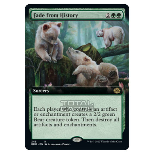 Magic The Gathering - The Brothers War - Fade from History (Extended Art Card) - 345/287