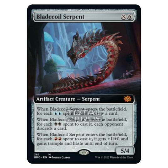 Magic The Gathering - The Brothers War - Bladecoil Serpent (Extended Art Card) - 361/287