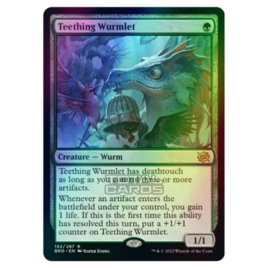 Magic The Gathering - The Brothers War - Teething Wurmlet - 192/287 (Foil)