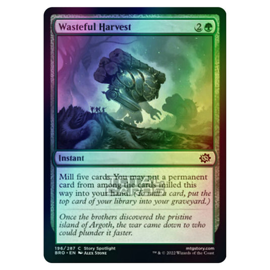 Magic The Gathering - The Brothers War - Wasteful Harvest - 196/287 (Foil)