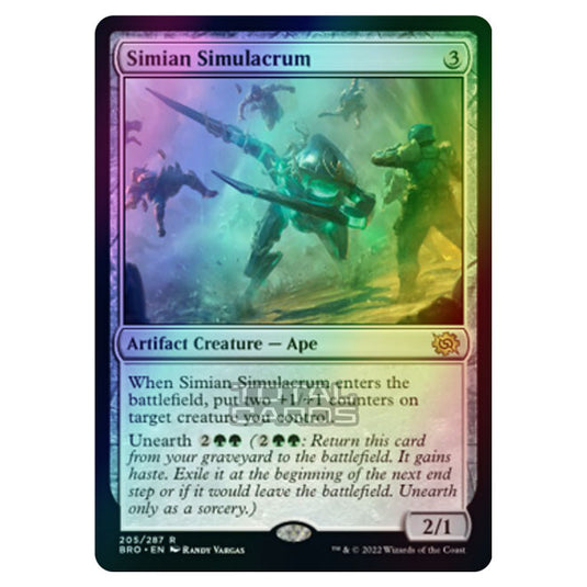 Magic The Gathering - The Brothers War - Simian Simulacrum - 205/287 (Foil)