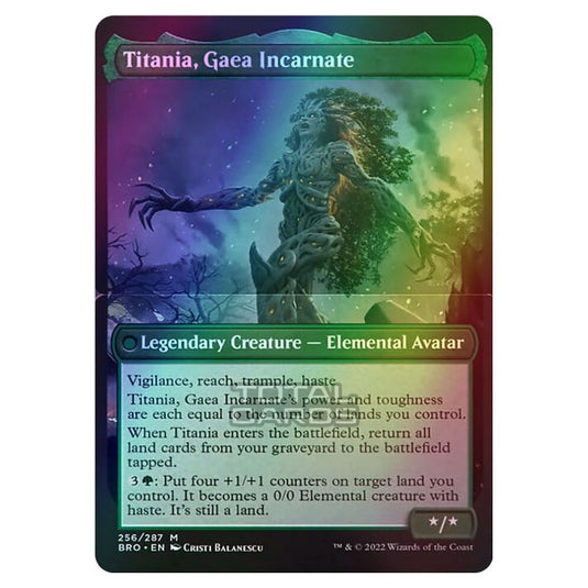 Magic The Gathering - The Brothers War - Titania, Gaea Incarnate - 256b/287 (Foil)