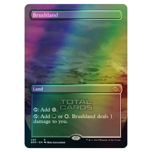 Magic The Gathering - The Brothers War - Brushland (Alternate-Art Borderless Card) - 298/287 (Foil)