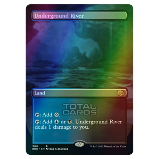 Magic The Gathering - The Brothers War - Underground River (Alternate-Art Borderless Card) - 300/287 (Foil)