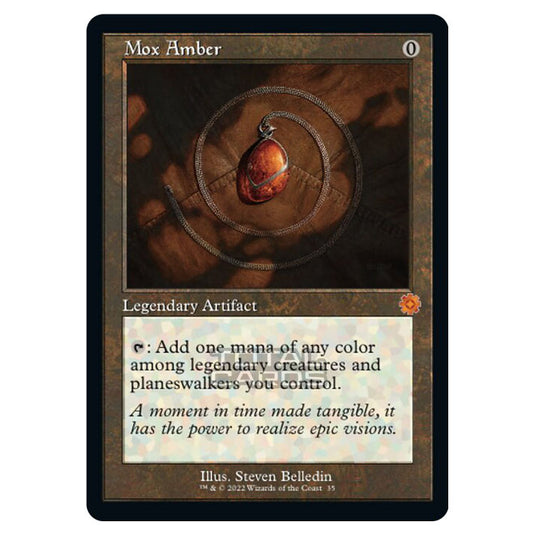 Magic The Gathering - The Brothers War - Retro Artifacts - Mox Amber (Retro Frame Artifact) - 035