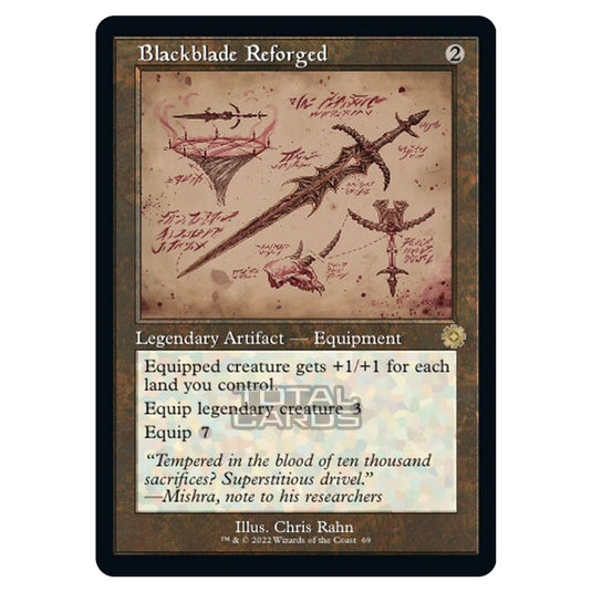 Magic The Gathering - The Brothers War - Retro Artifacts - Blackblade Reforged (Retro Schematic Artifact) - 069