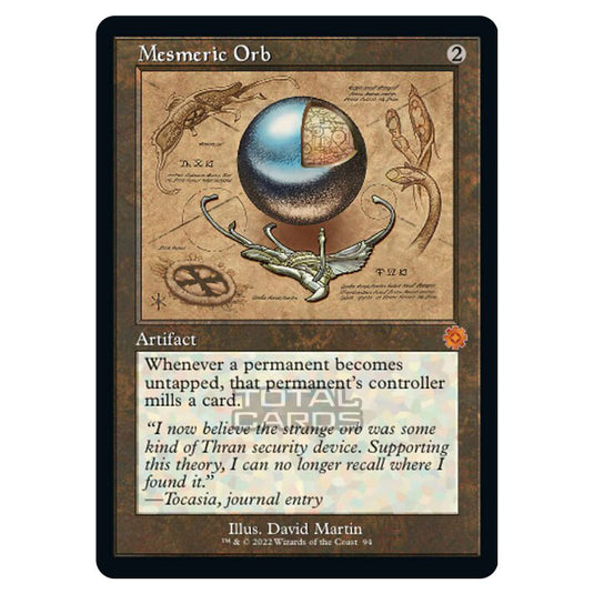 Magic The Gathering - The Brothers War - Retro Artifacts - Mesmeric Orb (Retro Schematic Artifact) - 094