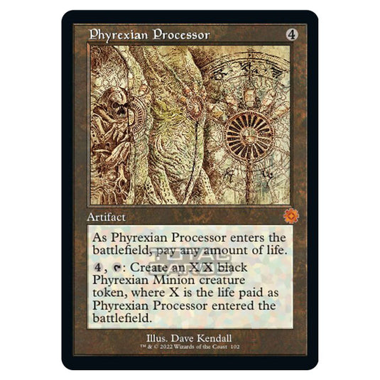 Magic The Gathering - The Brothers War - Retro Artifacts - Phyrexian Processor (Retro Schematic Artifact) - 102
