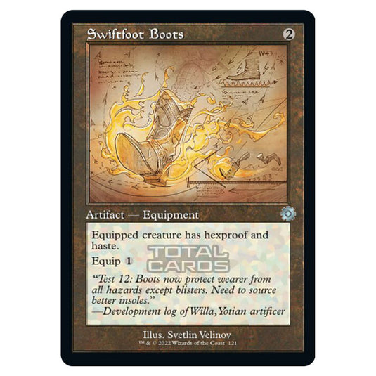 Magic The Gathering - The Brothers War - Retro Artifacts - Swiftfoot Boots (Retro Schematic Artifact) - 121