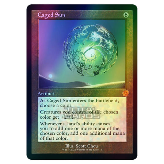 Magic The Gathering - The Brothers War - Retro Artifacts - Caged Sun (Retro Frame Artifact) - 009 (Foil)