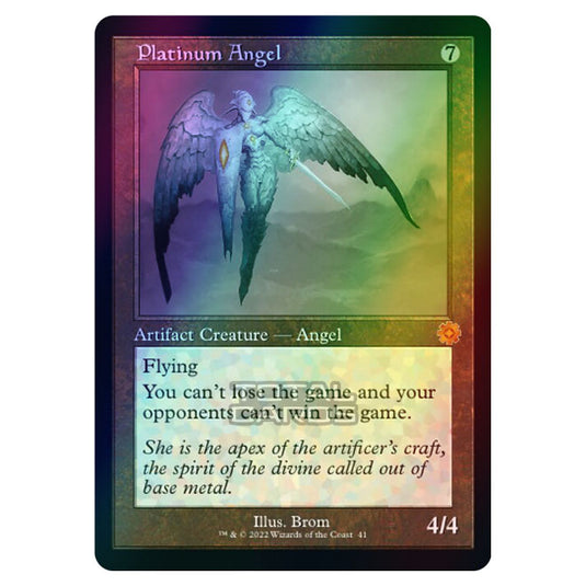 Magic The Gathering - The Brothers War - Retro Artifacts - Platinum Angel (Retro Frame Artifact) - 041 (Foil)