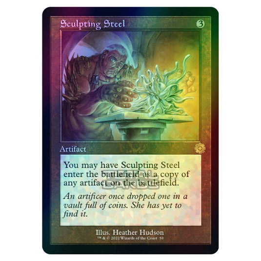 Magic The Gathering - The Brothers War - Retro Artifacts - Sculpting Steel (Retro Frame Artifact) - 050 (Foil)