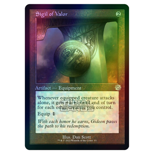Magic The Gathering - The Brothers War - Retro Artifacts - Sigil of Valor (Retro Frame Artifact) - 053 (Foil)