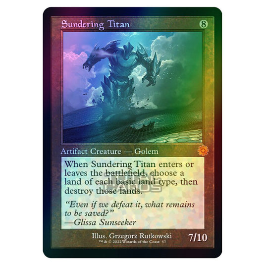 Magic The Gathering - The Brothers War - Retro Artifacts - Sundering Titan (Retro Frame Artifact) - 057 (Foil)