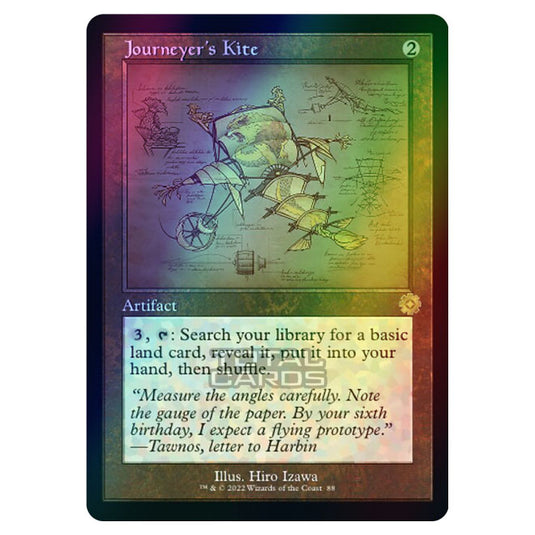 Magic The Gathering - The Brothers War - Retro Artifacts - Journeyer's Kite (Retro Schematic Artifact) - 088 (Foil)