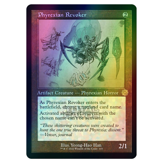 Magic The Gathering - The Brothers War - Retro Artifacts - Phyrexian Revoker (Retro Schematic Artifact) - 103 (Foil)