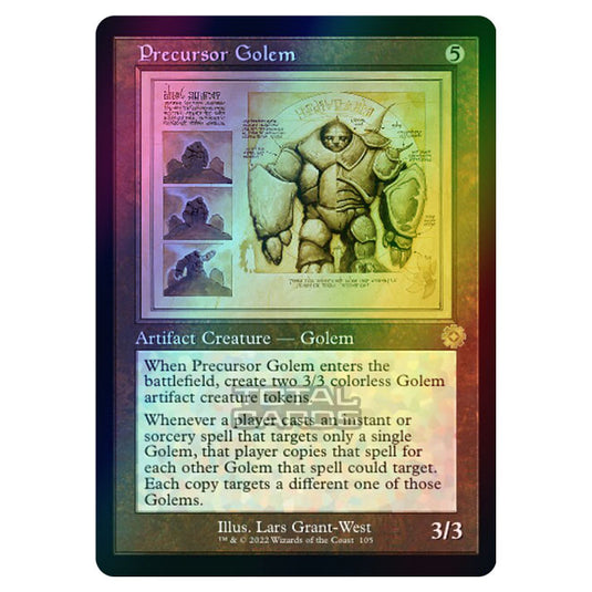 Magic The Gathering - The Brothers War - Retro Artifacts - Precursor Golem (Retro Schematic Artifact) - 105 (Foil)